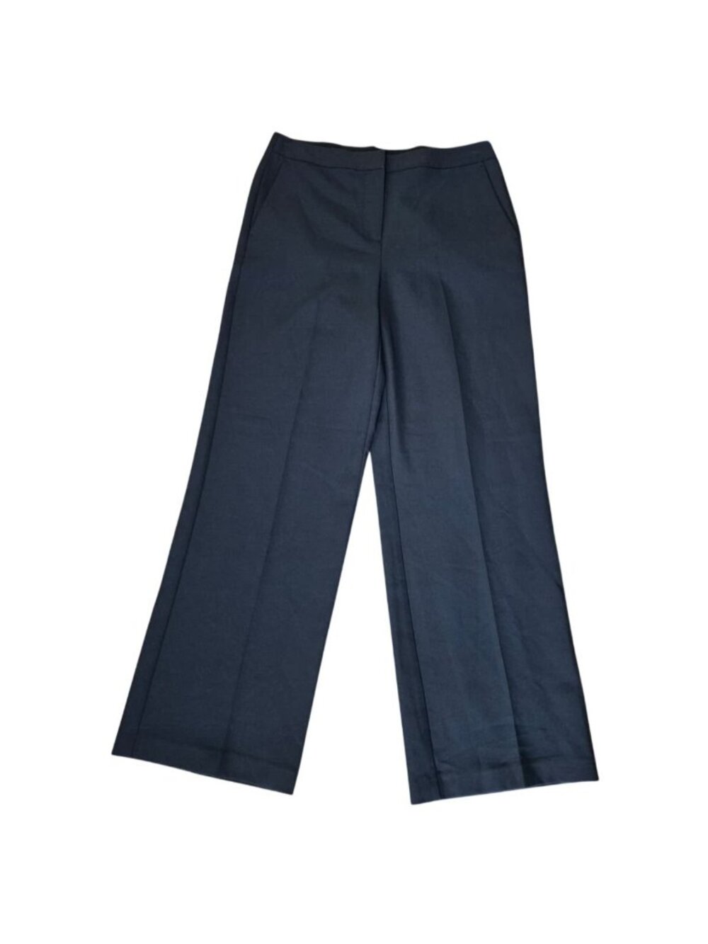 Kobi Halperin Women's 14 Black Full-length Wide Leg Dress Pants Stretch Polyeste